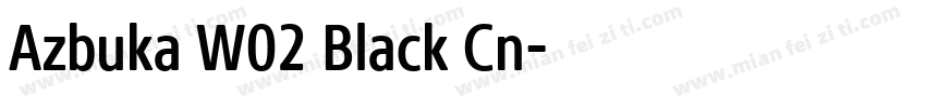 Azbuka W02 Black Cn字体转换